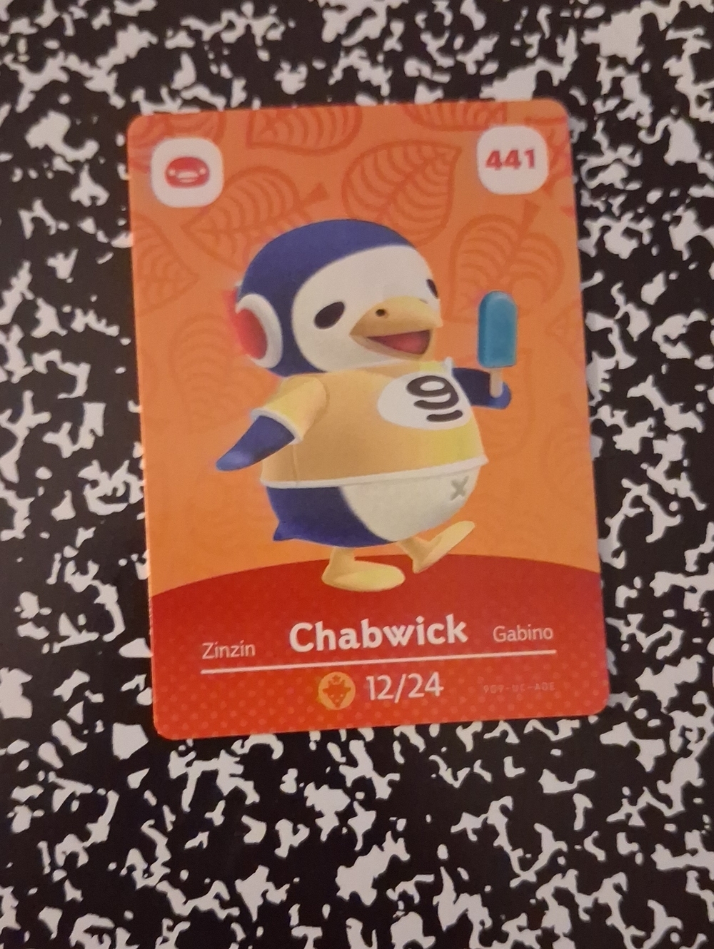 Chabwick Character Collectible Card — Orange Design